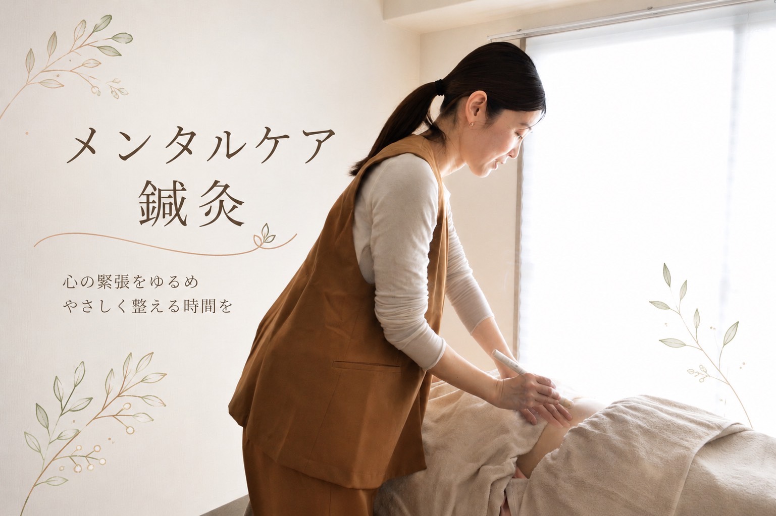 ～不安特化〜　メンタルケア鍼灸（初回90分〜120分)